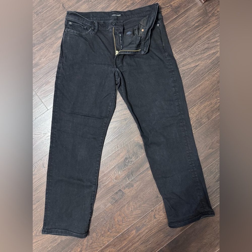 Lucky Brand Men's Straight Jeans - Black